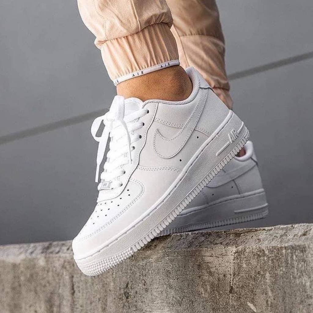 First Copy Shoes AirForce 1 White Pure Leather