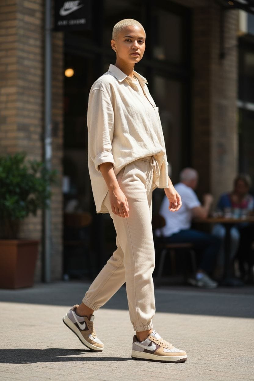 First Copy Shoes Air Force 1 Khaki Brown-3